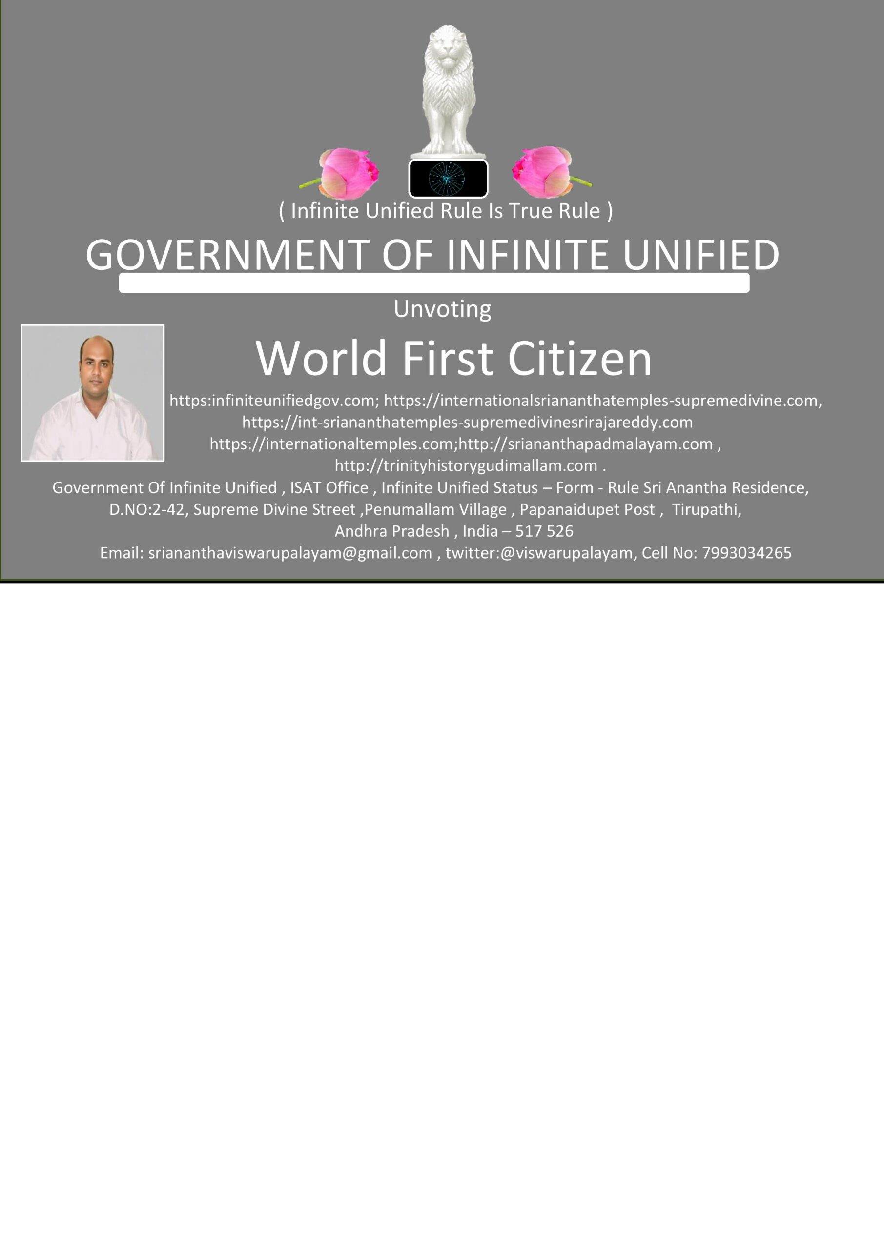 world first citizen sacred letter 2026 2 page 001